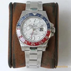 Rolex GMT Master II Replica Blue and Red Bezel Metal Bracelet Men's Swiss Automatic 1:1 Clone Watch