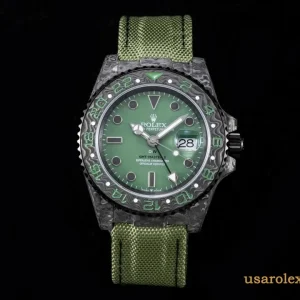 Rolex GMT-Master II Replica Green Dial Nylon Strap Swiss Automatic 1:1 Clone Watch