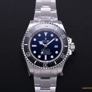 Rolex Deepsea Replica Blue Dial Metal Bracelet Men's Swiss Automatic 1:1 Clone Watch