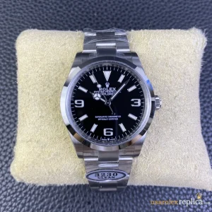 Rolex Explorer Replica Black Dial Metal Bracelet Men's Swiss Automatic 1:1 Clone Watch