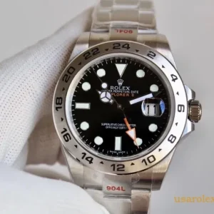 Rolex Explorer II Replica Black Dial Metal Bracelet Men's Swiss Automatic 1:1 Clone Watch
