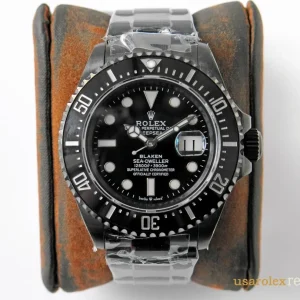 Rolex Sea-Dweller Replica Black Bezel Metal Bracelet Men's Swiss Automatic 1:1 Clone Watch