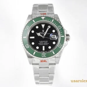 Rolex Submariner Replica Green Bezel Metal Bracelet Men's Swiss Automatic 1:1 Clone Watch