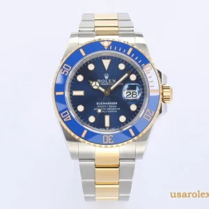 Rolex Submariner Replica Blue Bezel Metal Bracelet Men Swiss Automatic 1:1 Clone Watch