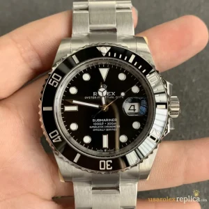 Rolex Submariner Replica Black Dial Metal Bracelet Men's Swiss Automatic 1:1 Clone Watch