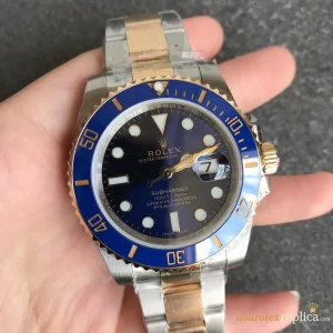 Rolex Submariner Replica Blue Bezel Metal Bracelet Men's Swiss Automatic 1:1 Clone Watch