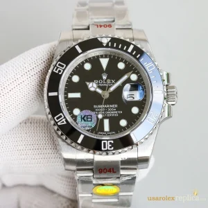 Rolex Submariner Replica Black Dial Metal Bracelet Men's Swiss Automatic 1:1 Clone Watch