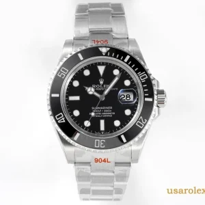Rolex Submariner Replica Black Metal Bracelet Men's Swiss Automatic 1:1 Clone Watch