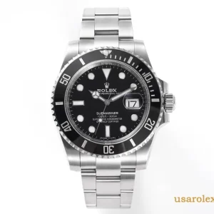 Rolex Submariner Replica Black Dial Metal Bracelet Men's Swiss Automatic 1:1 Clone Watch