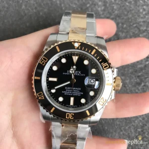 Rolex Submariner Replica Black Dial Metal Bracelet Men's Swiss Automatic 1:1 Clone Watch