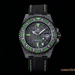 Rolex Submariner Replica Green Bezel Fabric Strap Mens Swiss Automatic 1:1 Clone Watch