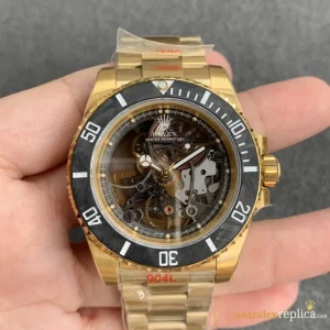 Rolex Submariner Replica Gold Metal Bracelet Men Swiss Automatic 1:1 Clone Watch