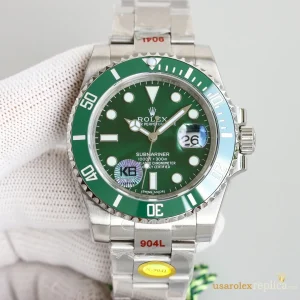 Rolex Submariner Replica Green Dial Metal Bracelet Men's Swiss Automatic 1:1 Clone Watch