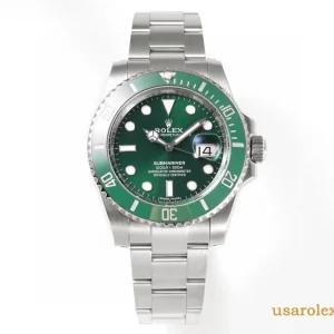 Rolex Submariner Replica Green Bezel Metal Bracelet Men Swiss Automatic 1:1 Clone Watch