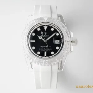Rolex Submariner Replica Black Dial Rubber Strap Men's Swiss Automatic 1:1 Clone Watch