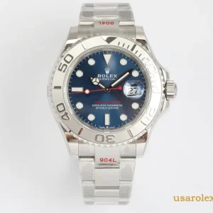 Rolex Yacht-Master Replica Blue Dial Metal Bracelet Men's Swiss Automatic 1:1 Clone Watch