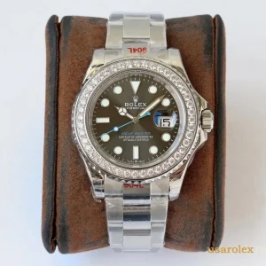 Rolex Yacht-Master Replica Grey Dial Metal Bracelet Men's Swiss Automatic 1:1 Clone Watch