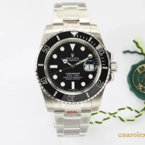 Rolex Submariner Replica Black Dial Metal Bracelet Men's Swiss Automatic 1:1 Clone Watch
