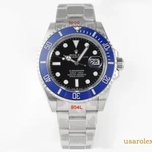 Rolex Submariner Replica Blue Bezel Metal Bracelet Men's Swiss Automatic 1:1 Clone Watch